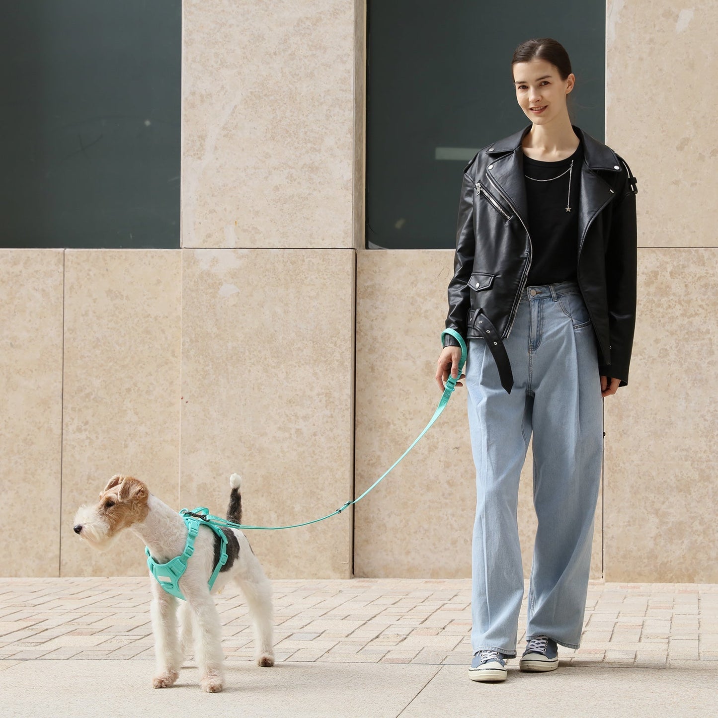 PADDED  ACTIVE  PET LEASH  - MINT GREEN